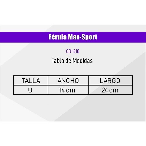 Férula para Tobillo Max Sport