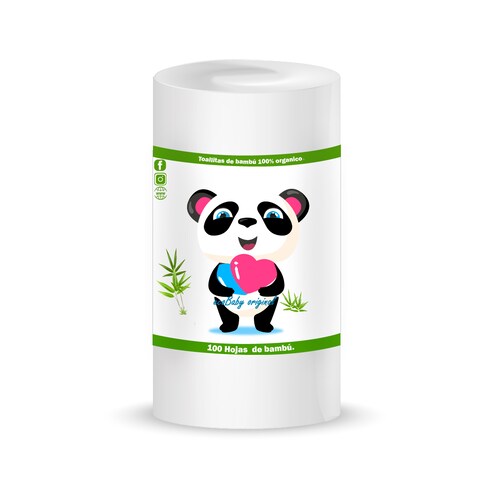 Rollo de Papel bambú 100 Hojas para Pañal Ecológico de Tela Ecobaby Original