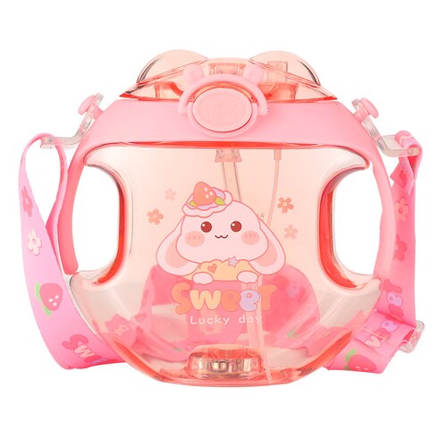 Cantimplora Botella agua infantil con luces y rociador 9003