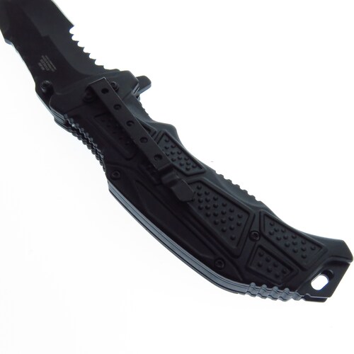Mtxa850Bk Mtech Navaja Tactica Filo Combo, Clip De Sujecion