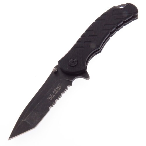 Usa4001Gy Us Army Combo Navaja Y Pluma Tactica Asistida.