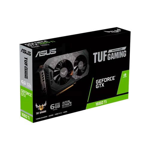 Tarjeta de Video ASUS TUF Gaming NVIDIA GeForce GTX 1660 Ti EVO, 6GB 192-bit GDDR6, PCI Express 3.0 (TUF-GTX1660TI-6G-EVO-GAMING)