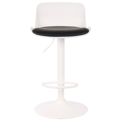 Set De 2 Bancos Ajustables Rick Para Barra Blanco Cojín Negro