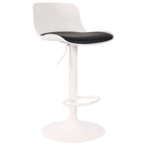 Set De 2 Bancos Ajustables Rick Para Barra Blanco Cojín Negro