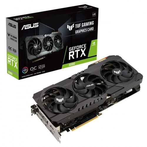 Tarjeta de Video ASUS NVIDIA TUF Gaming GeForce RTX 3080 OC LHR, 12GB 384-bit GDDR6X, PCI Express 4.0 ( TUF-RTX3080-12G-GAMING )