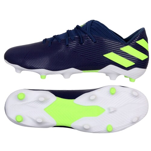 TENIS DE FUTBOL NEMEZIS MESSI 19.3 FG AZUL-BLANCO PARA HOMBRE .
