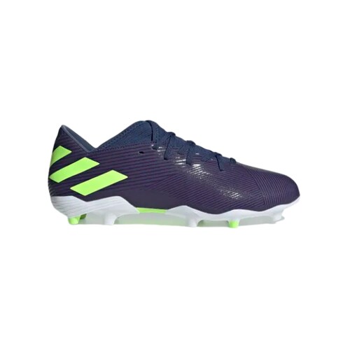 TENIS DE FUTBOL NEMEZIS MESSI 19.3 FG AZUL-BLANCO PARA HOMBRE .