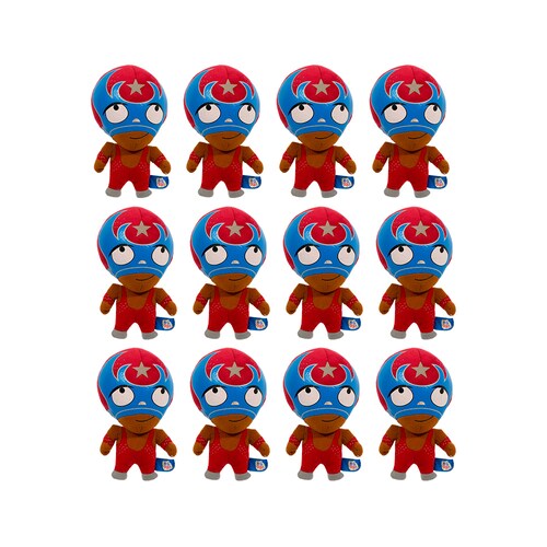 Paquete 12 Rikochet de Peluche Grande Mucha Lucha