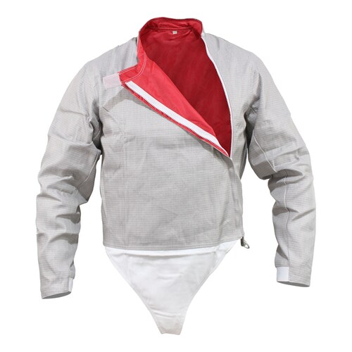 Chaquetín Inoxidable Eléctrico para Sable Fire Sports Esgrima Zurdo/Izquierdo