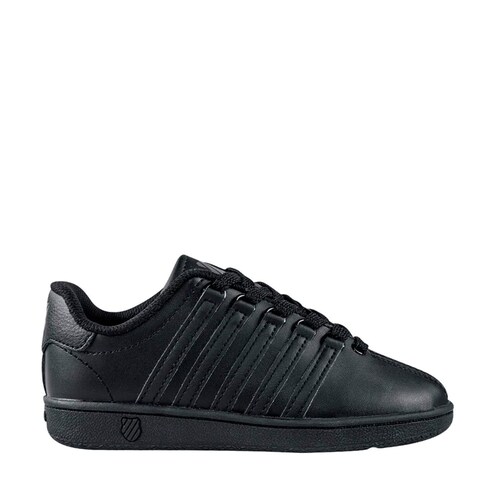 Tenis casual urbano choclo para mujer, color negro, marca K-Swiss, mod. 157837
