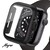 Case para Apple Watch, SET 2 PCS, Carcasa de 44mm / 45mm con Protector de Pantalla Cristal Templado HD