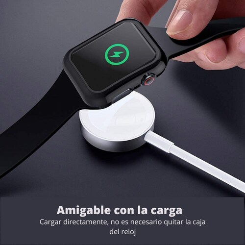 Case para Apple Watch, SET 2 PCS, Carcasa de 44mm / 45mm con Protector de Pantalla Cristal Templado HD