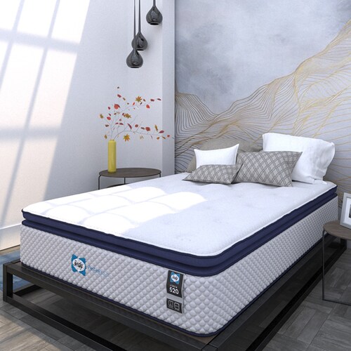 Colchón Queen Size Clamor Sealy Con Mega Memory Foam