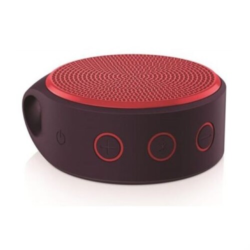 Bocina Logitech X100 Inalámbrica, Bluetooth Color Rojo/Morado. Nueva 