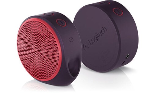 Bocina Logitech X100 Inalámbrica, Bluetooth Color Rojo/Morado. Nueva 
