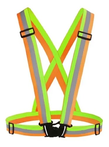 Chaleco Arnes Reflejante Naranja Fluorescente Verde