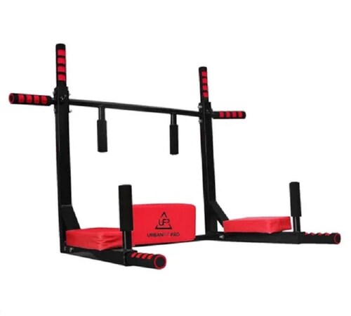 Gym Barra Para Dominadas 8 en 1 Uso Rudo Rojo
