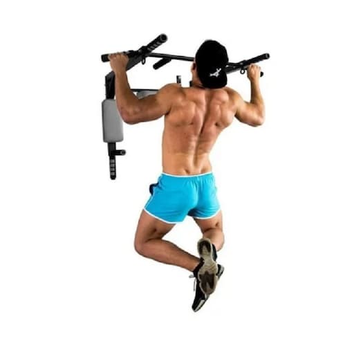 Gym Barra Para Dominadas 8 en 1 Uso Rudo Rojo
