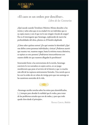 Libro El Hombre Duplicado