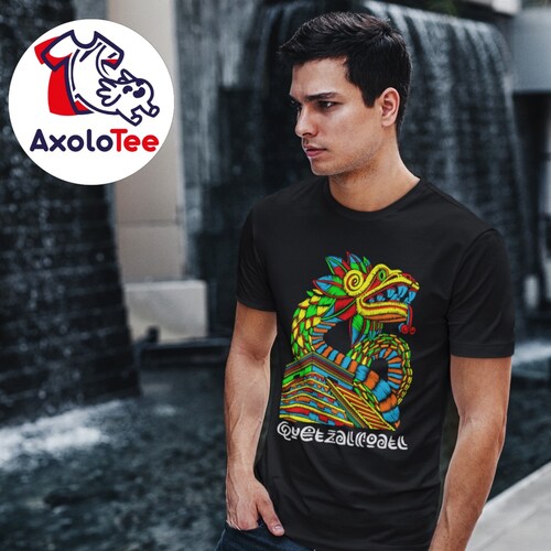 AxoloTee Playera Caballero- Piramide Quetzalcoatl.