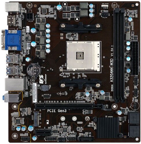 Tarjeta Madre ECS ATX A320AM4-M3D V1.0A, S-AM4, AMD A320, HDMI, 32GB DDR4