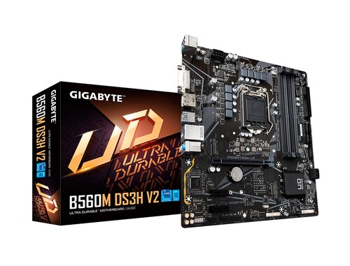 Tarjeta Madre Gigabyte Micro ATX B560M DS3H V2, S-1200, Intel B560 Express, HDMI, 128GB DDR4