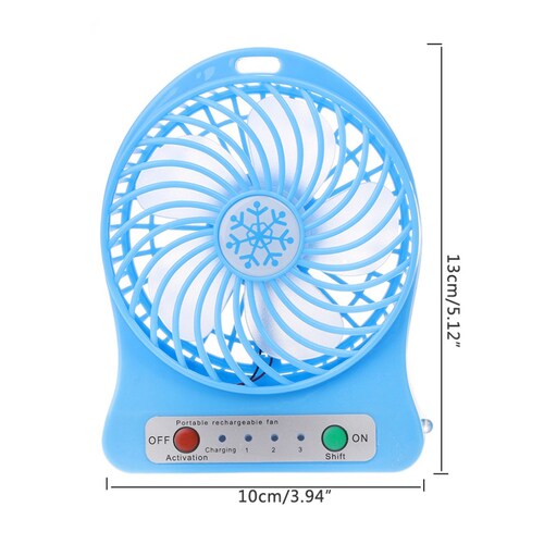 Mini Ventilador Portátil con Luz LED