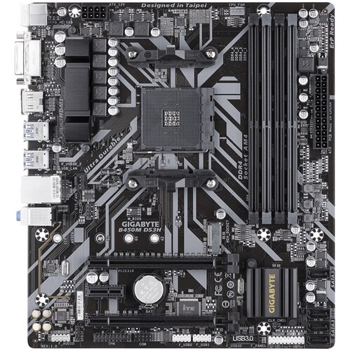 Tarjeta Madre Gigabyte micro ATX B450M DS3H S-AM4, AMD B450, HDMI, 64GB DDR4