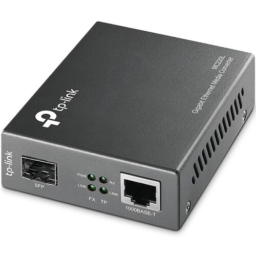 Convertidor De Medios Tp-Link MC220L Gigabit Ethernet SFT Fibra Optica.