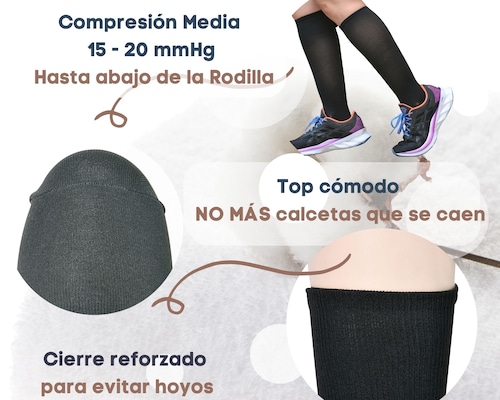 Media de Compresion Calcetines de Compresión para Hombres y Mujeres para  Deporte