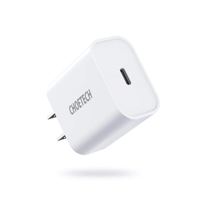 Cargador de Pared Tipo C Carga Rapida PD 20W Blanco