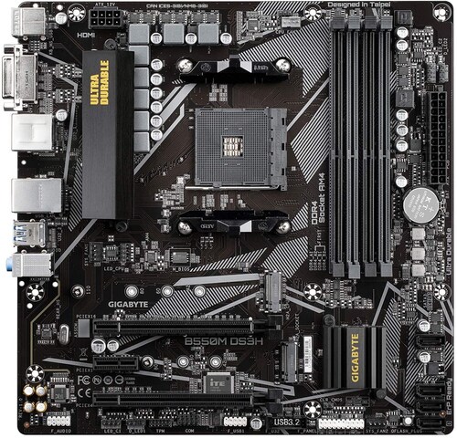 Tarjeta Madre Gigabyte Micro ATX B550M DS3H, S-AM4, AMD B550, HDMI, 128GB DDR4