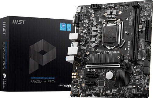 Tarjeta Madre MSI Micro ATX B560M A Pro, S-1200, Intel B560, 64GB DDR4