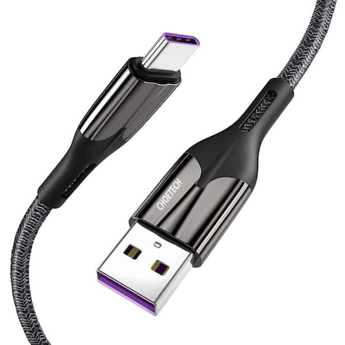 Cable Tipo C de Super Carga Rápida 1.2m Negro.