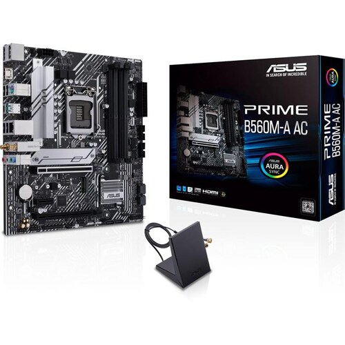 Tarjeta Madre ASUS Micro-ATX PRIME B560M-A AC, S-1200, Intel B560, HDMI, 128GB DDR4