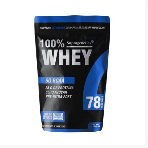 Proteina Whey 100% sabor a Capuchino 2.260kg 78 servicios 