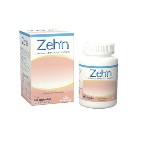 Vitamina Zehn L-Teanina, L-Triptofano, Inositol, 60 Capsulas