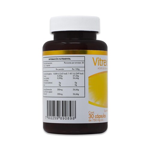 Vitrex E 400, Frasco Con 30 Caps, Naturex
