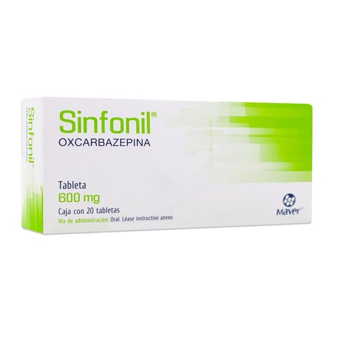 Sinfonil 20Tb 600 Mg Oxcarbazepina Maver 