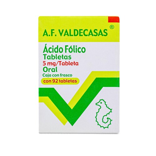 ACIDO FOLICO 5 mg CAJA x 30 TABLETAS