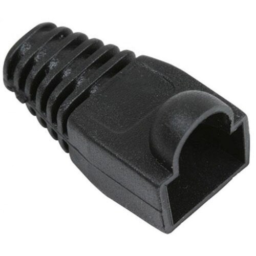 Cubierta Protectora Plug Rj45 Negra Cat 5 Cables Red Steren