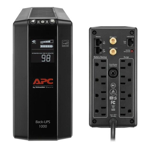 No Break APC BX1000M-LM60 Line Interactive, 600W, 1000VA, Entrada 88-139V, Salida 120V, 8 Contactos