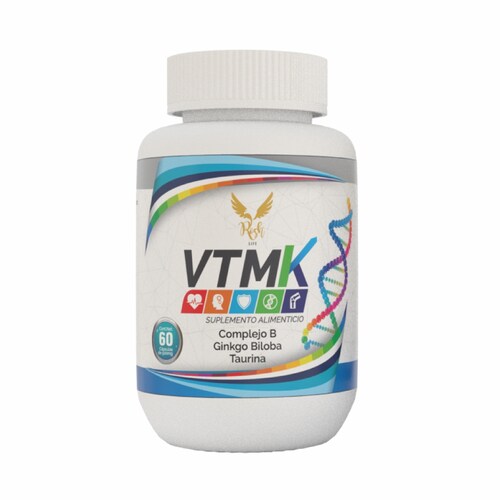  VTMK, Ginkgo biloba, maca, damiana, jengibre, vitamina B1,Multivitaminico para Hombre y mujer Vitaminas 60 caps