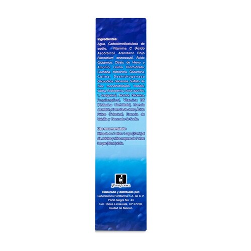 Glutacen Jarabe Con Arandano Rojo Aminoacidos Vitaminas Y Minerales 340 Ml Fortifarma 