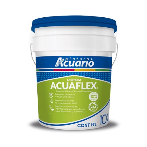 Impermeabilizante Acuaflex Acuario 10 Años 19 Lt Terracota IA35390