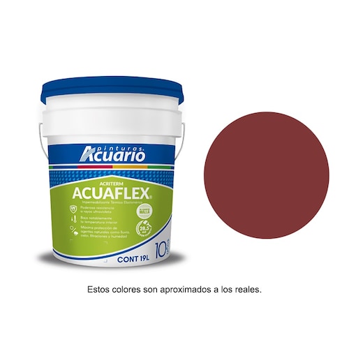 Impermeabilizante Acuaflex Acuario 10 Años 19 Lt Terracota IA35390