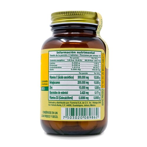 C Vym Masticable C/30 Capsulas 1000Mg Biomiral 