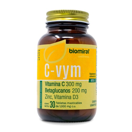 C Vym Masticable C/30 Capsulas 1000Mg Biomiral 