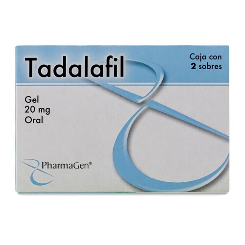 Tadalafil (Pharmagen) C/2 Sobres Gel Oral 20 Mg. Pharmagen 