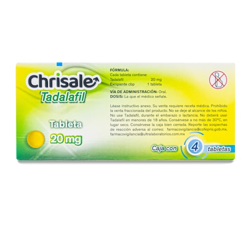 Chrisale 4 Tabs. 20 Mg Tadalafil 20 Mg Ultra 